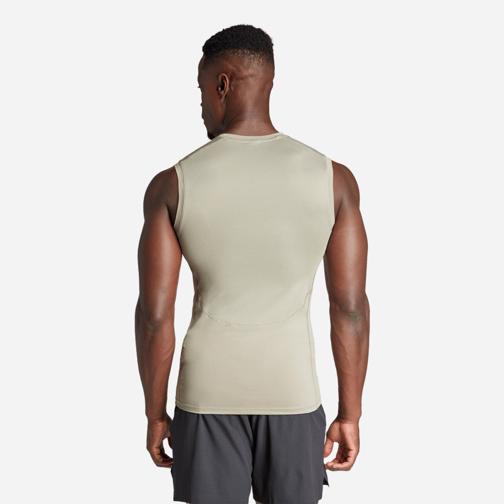 Áo Ba Lỗ Nam Adidas Techfit Training - Xám - Supersports Vietnam