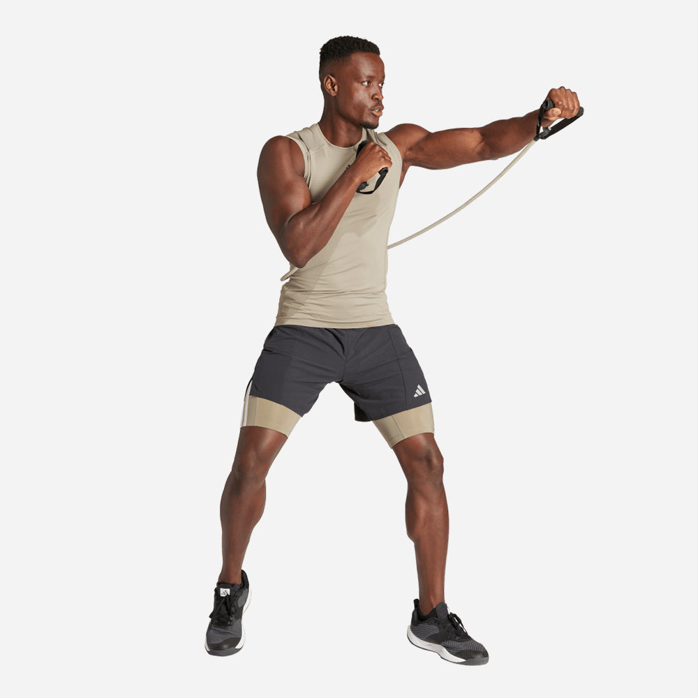 Áo Ba Lỗ Nam Adidas Techfit Training - Xám - Supersports Vietnam