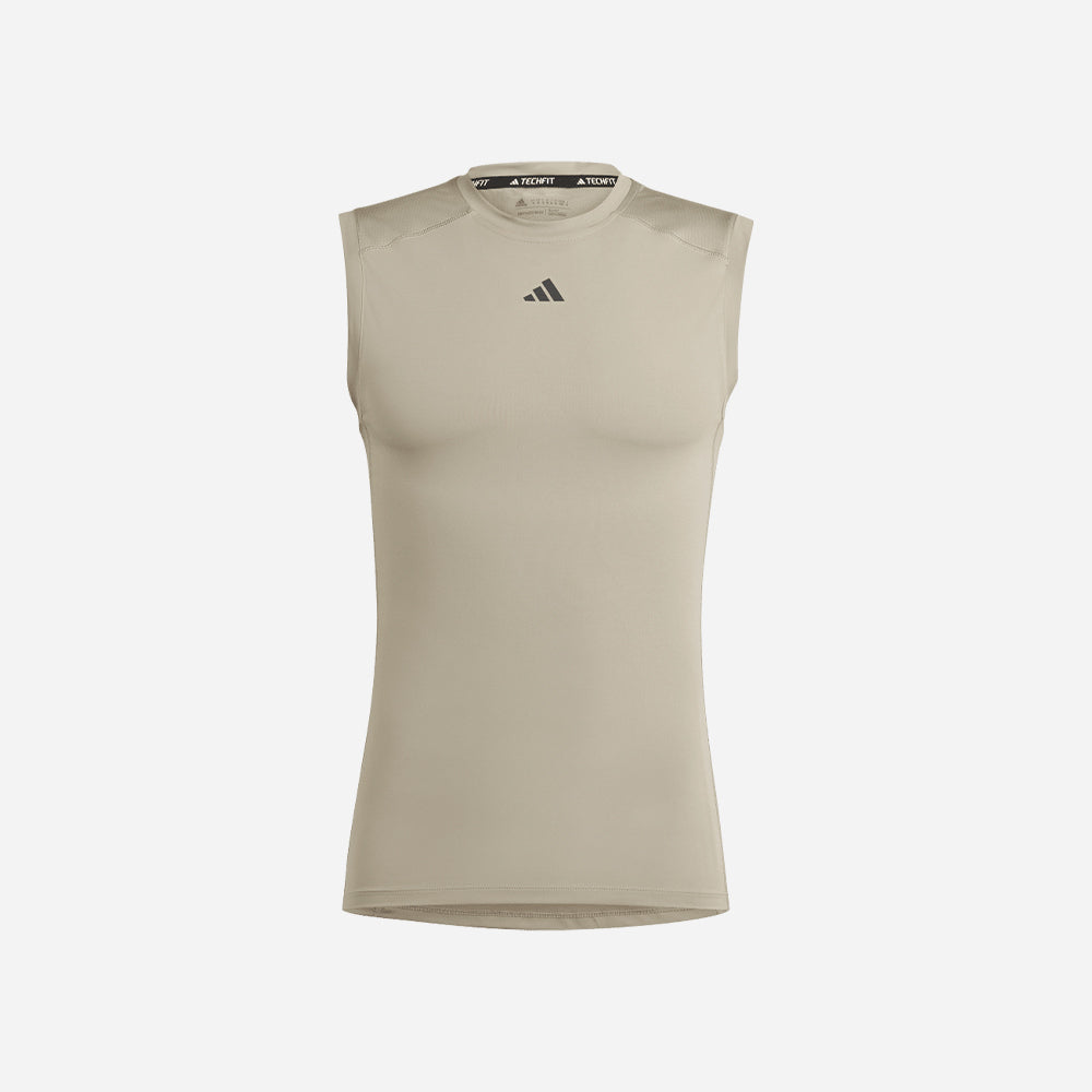 Áo Ba Lỗ Nam Adidas Techfit Training - Xám - Supersports Vietnam