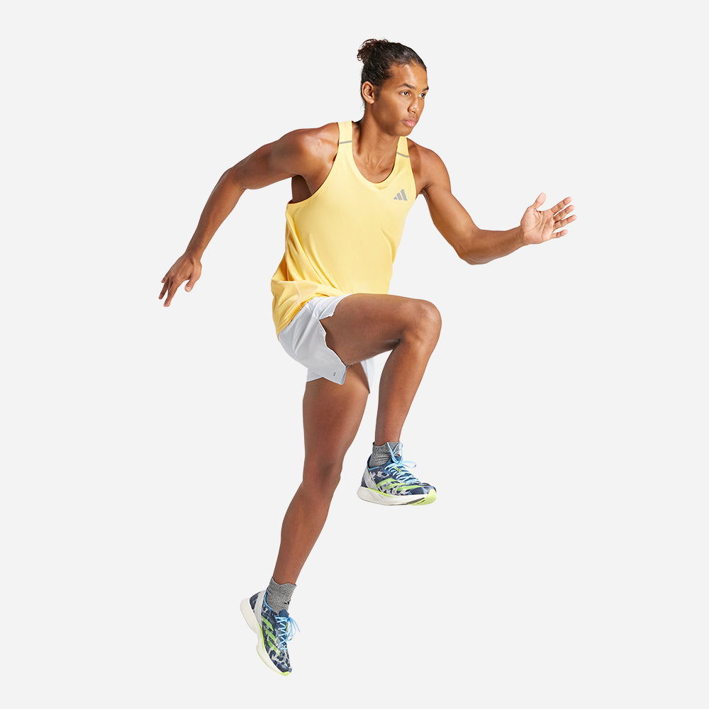Áo Ba Lỗ Nam Adidas Adizero Running - Vàng - Supersports Vietnam