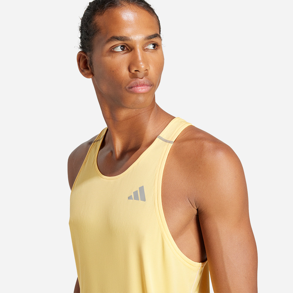 Áo Ba Lỗ Nam Adidas Adizero Running - Vàng - Supersports Vietnam
