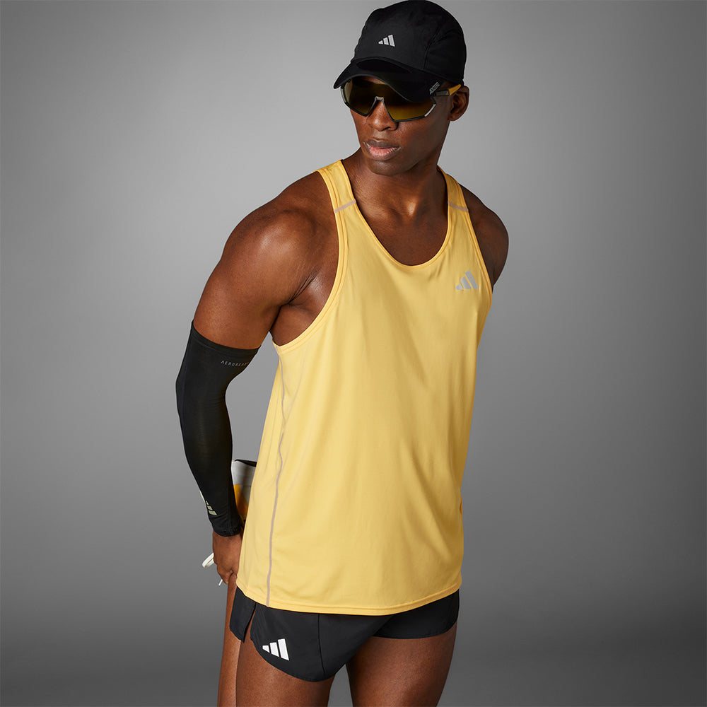 Áo Ba Lỗ Nam Adidas Adizero Running - Vàng - Supersports Vietnam