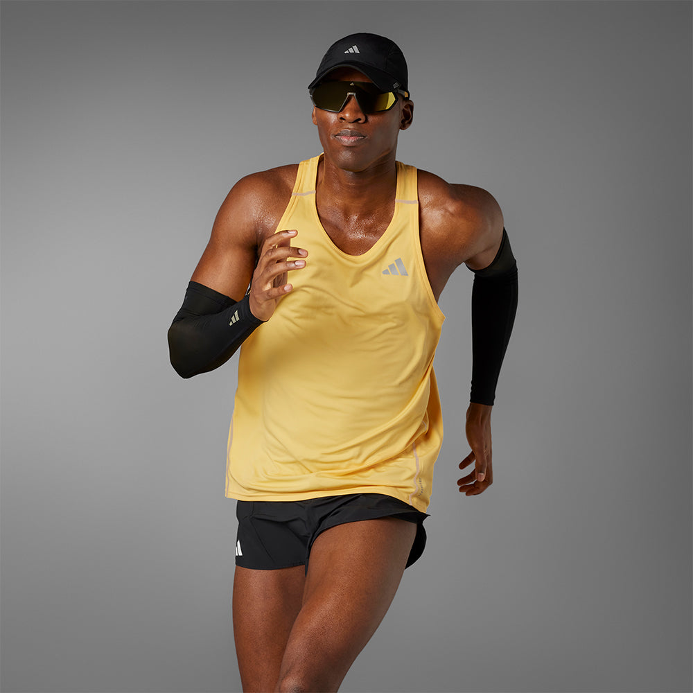 Áo Ba Lỗ Nam Adidas Adizero Running - Vàng - Supersports Vietnam