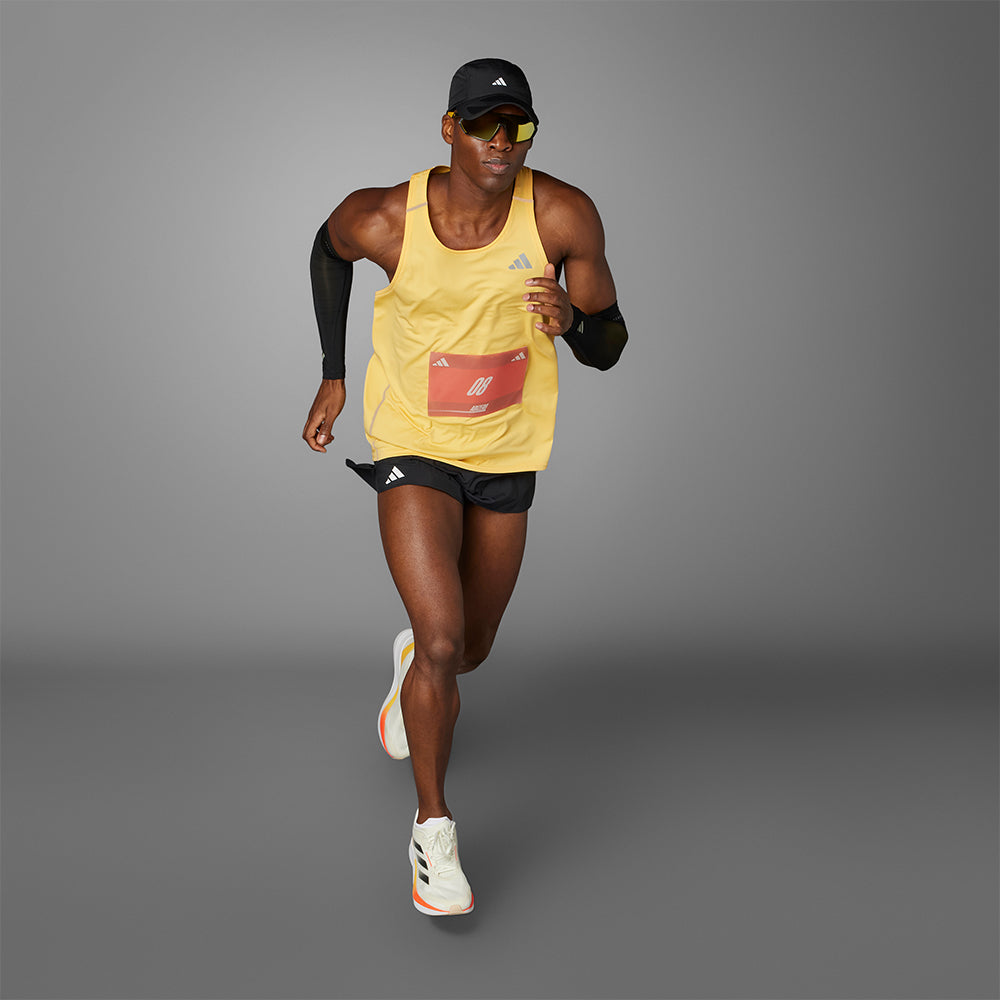 Áo Ba Lỗ Nam Adidas Adizero Running - Vàng - Supersports Vietnam