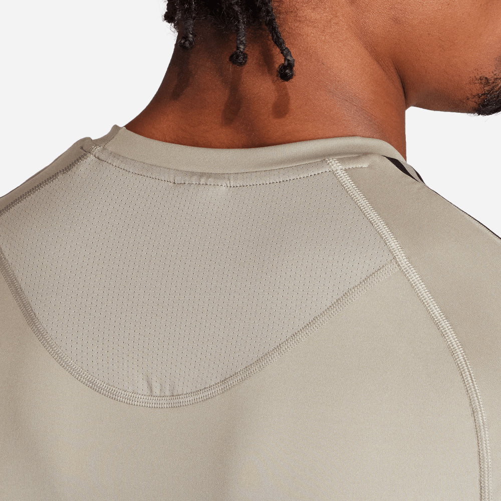 Áo Thun Nam Adidas Techfit 3-Stripes - Xám - Supersports Vietnam