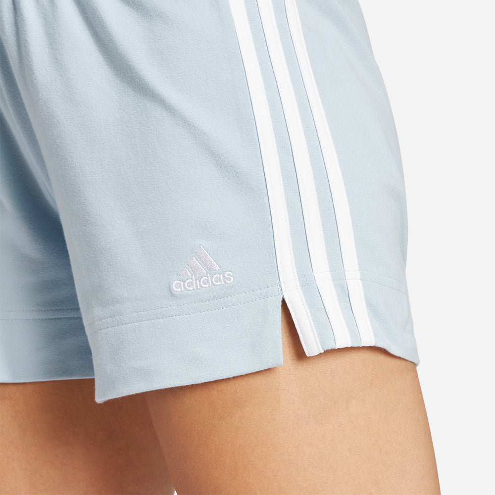 Quần Ngắn Nữ Adidas Essentials Slim 3-Stripes - Xanh Dương - Supersports Vietnam