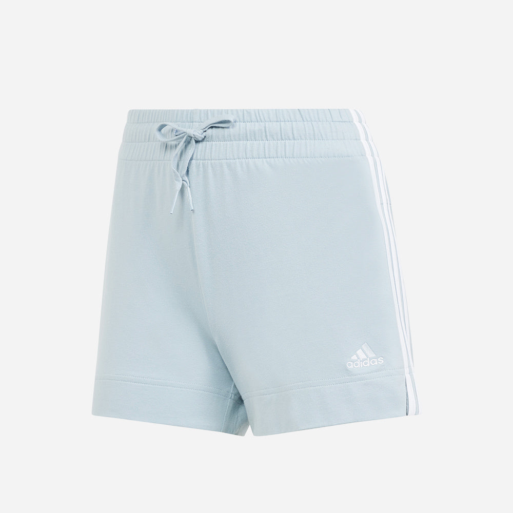 Quần Ngắn Nữ Adidas Essentials Slim 3-Stripes - Xanh Dương - Supersports Vietnam