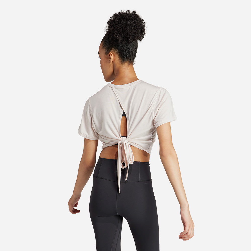 Áo Thun Nữ Adidas Yoga Studio Wrapped - Be - Supersports Vietnam