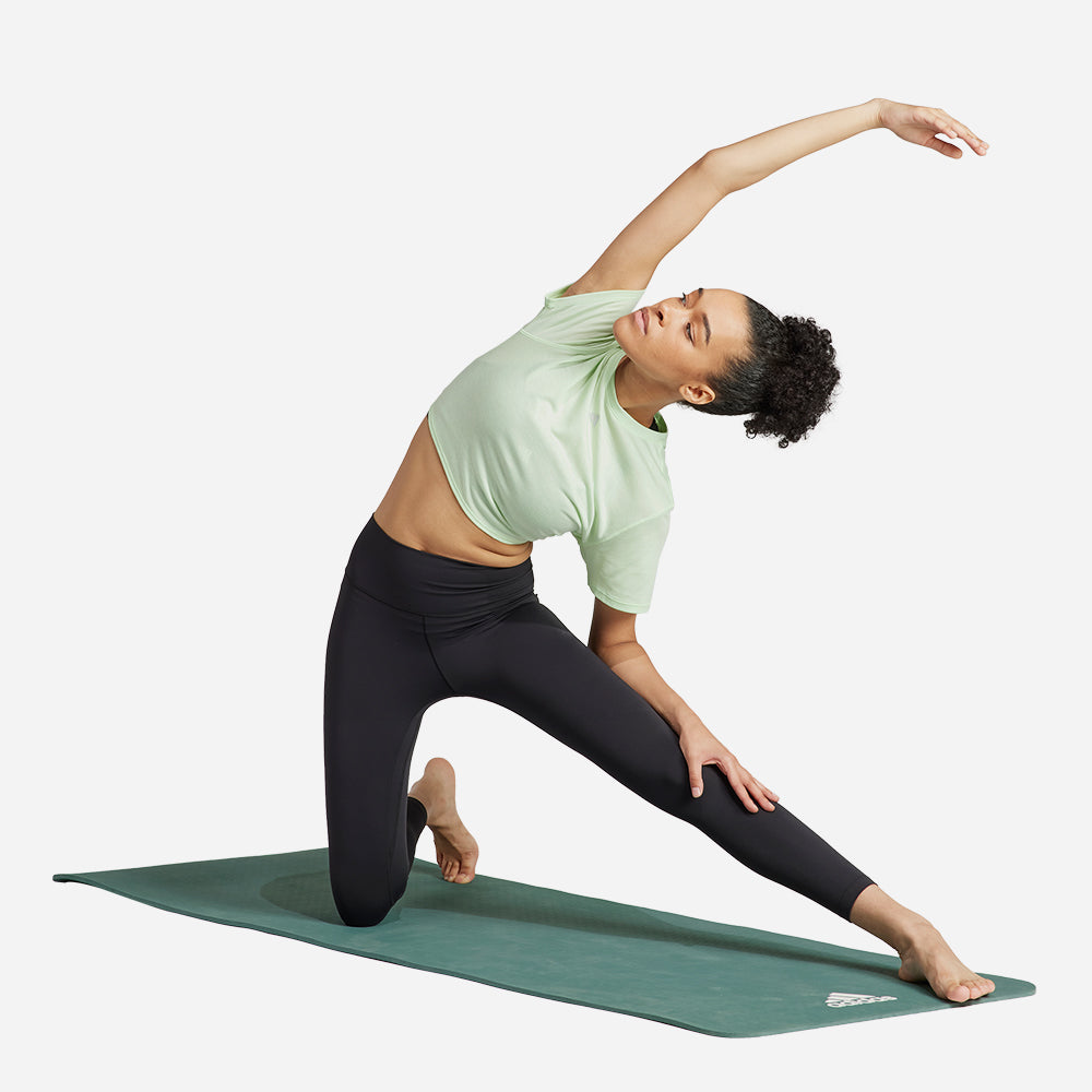 Áo Thun Nữ Adidas Yoga Studio Wrapped - Xanh Lá - Supersports Vietnam