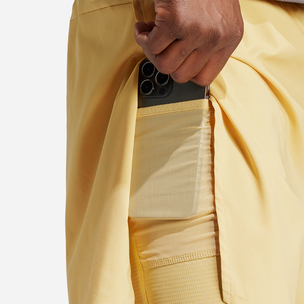 Quần Ngắn Nam Adidas Hiit Workout Heat.Rdy 2-In-1 - Vàng - Supersports Vietnam