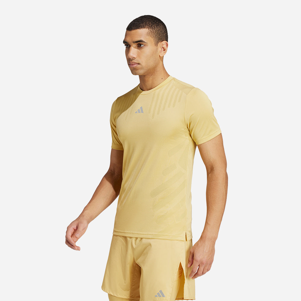Áo Thun Tay Ngắn Nam Adidas Hiit Airchill Workout - Vàng - Supersports Vietnam