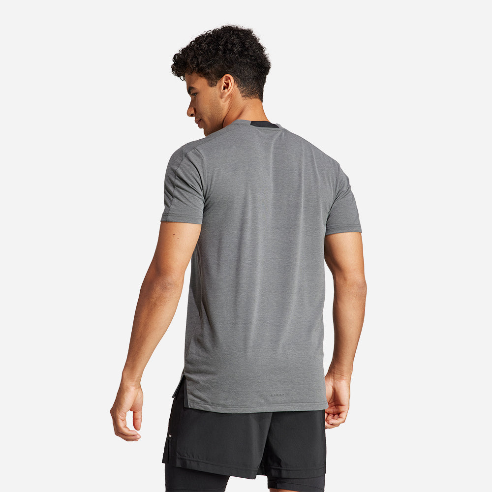 Áo Tay Ngắn Nam Adidas Designed For Training Workout - Xám - Supersports Vietnam