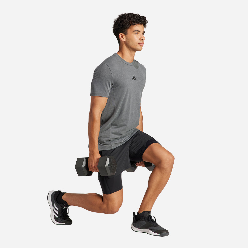 Áo Tay Ngắn Nam Adidas Designed For Training Workout - Xám - Supersports Vietnam