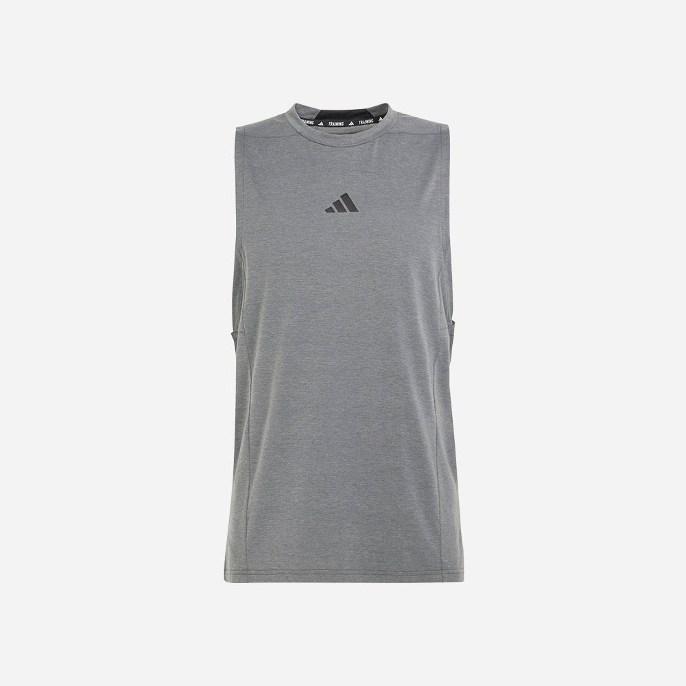 Áo Ba Lỗ Nam Adidas Designed For Training - Xám - Supersports Vietnam
