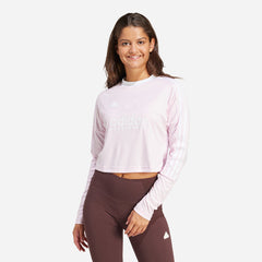 Áo Thun Tay Dài Nữ Adidas Tiro - Hồng - Supersports Vietnam