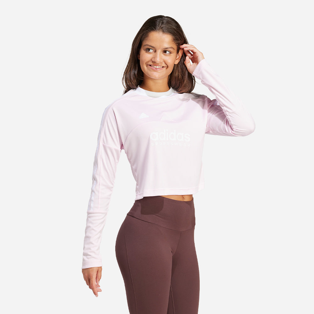 Áo Thun Tay Dài Nữ Adidas Tiro - Hồng - Supersports Vietnam