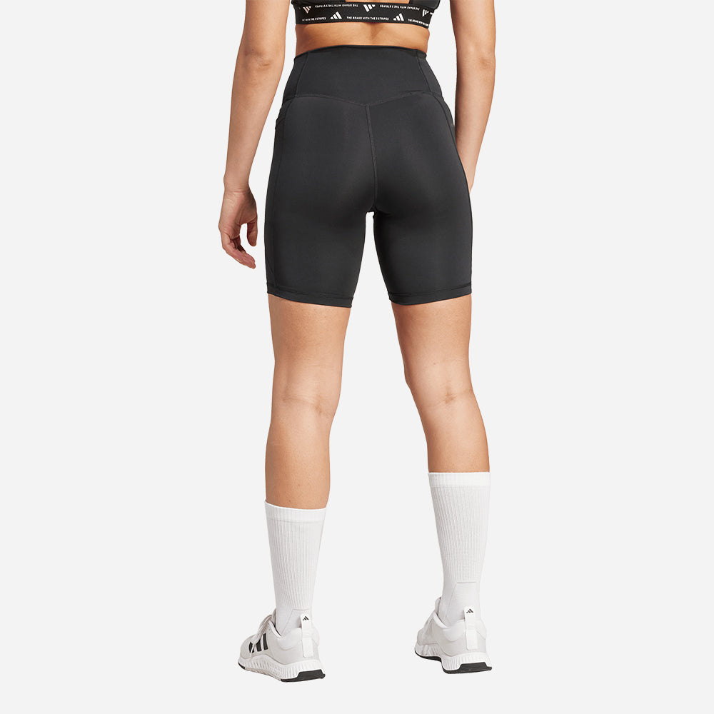 Quần Bó Thể Thao Nữ Adidas Optimé Essentials Stash Pocket 7-Inch - Đen - Supersports Vietnam
