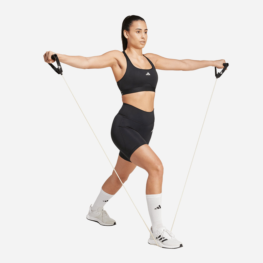 Quần Bó Thể Thao Nữ Adidas Optimé Essentials Stash Pocket 7-Inch - Đen - Supersports Vietnam