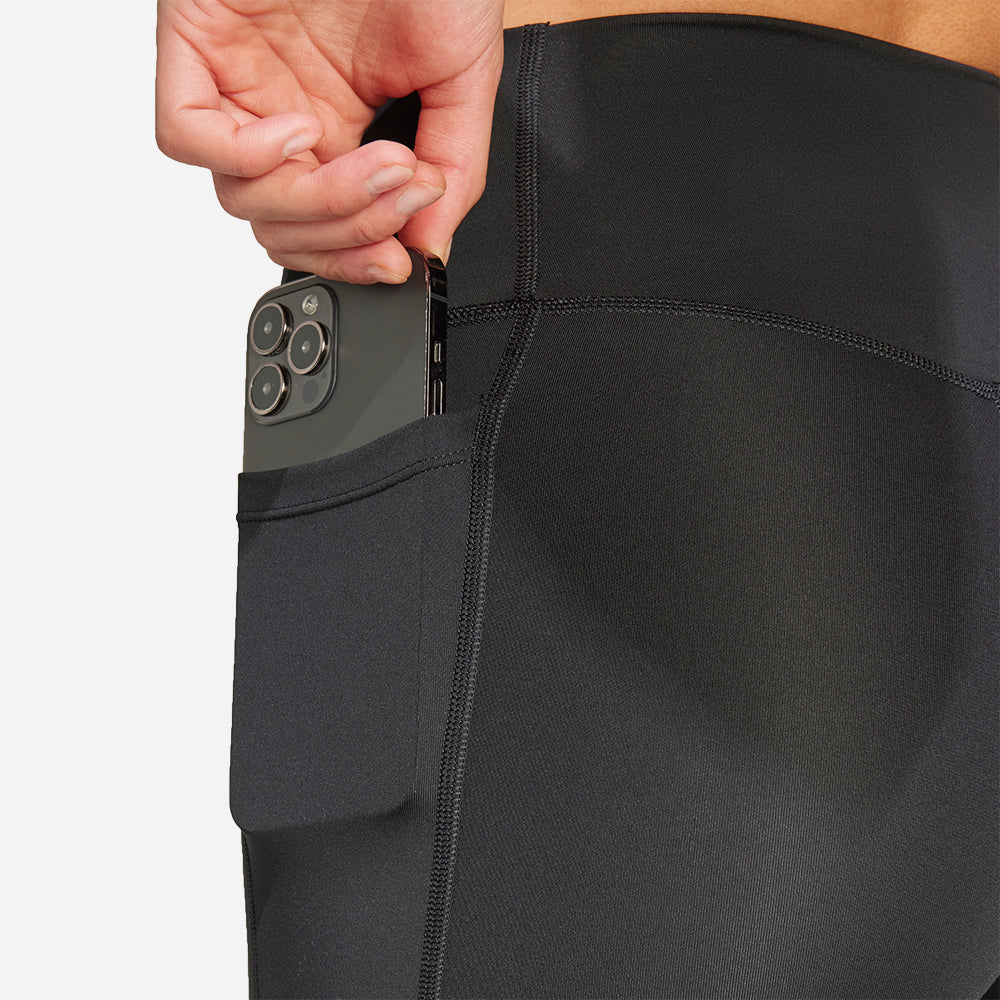 Quần Bó Thể Thao Nữ Adidas Optimé Essentials Stash Pocket 7-Inch - Đen - Supersports Vietnam