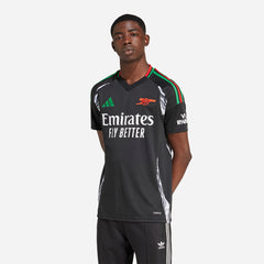 Áo Đá Bóng Nam Adidas Arsenal Sân Khách 24/25 - Đen - Supersports Vietnam