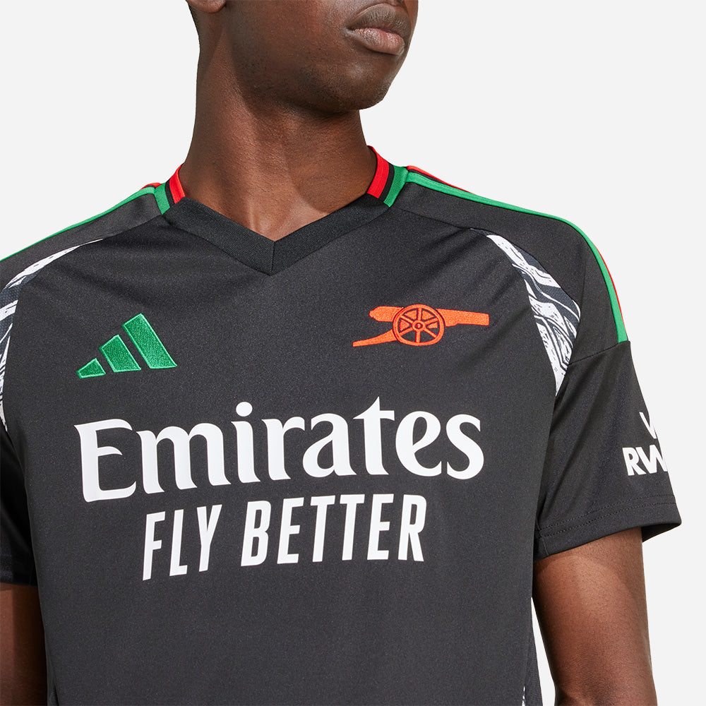 Áo Đá Bóng Nam Adidas Arsenal Sân Khách 24/25 - Đen - Supersports Vietnam