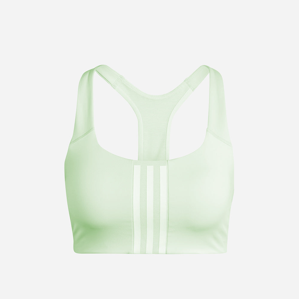 Áo Bra Thể Thao Nữ Adidas Powerimpact Training Medium-Support 3-Stripes - Xanh Mint - Supersports Vietnam