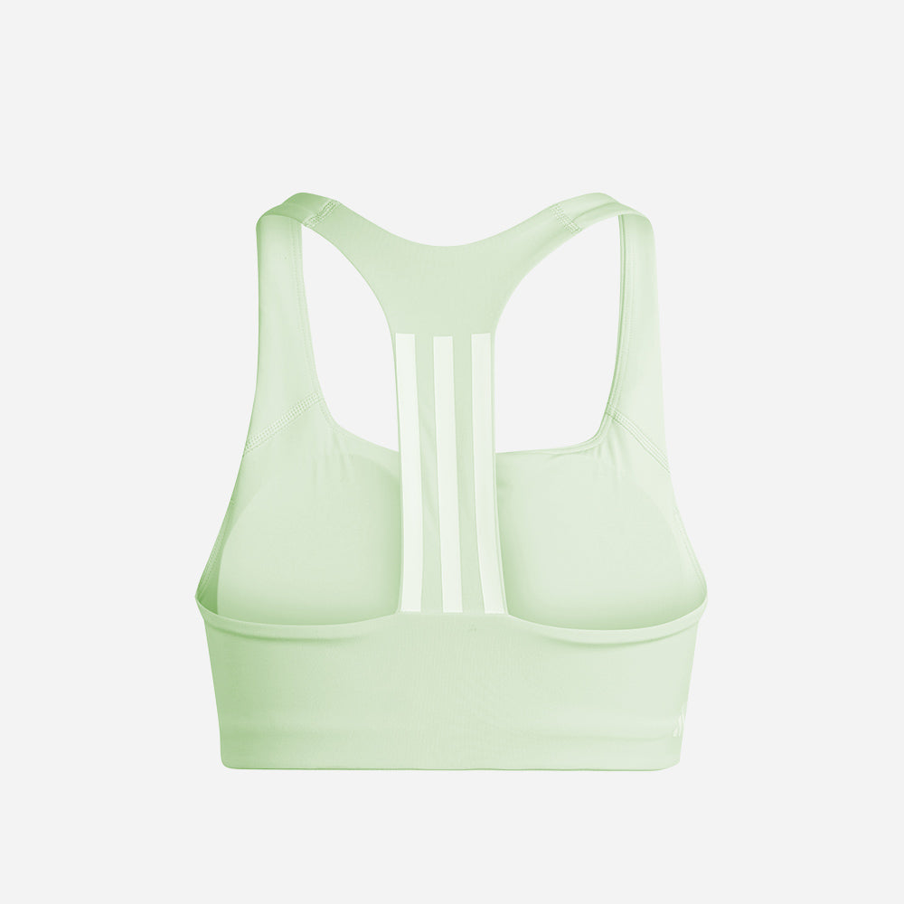 Áo Bra Thể Thao Nữ Adidas Powerimpact Training Medium-Support 3-Stripes - Xanh Mint - Supersports Vietnam