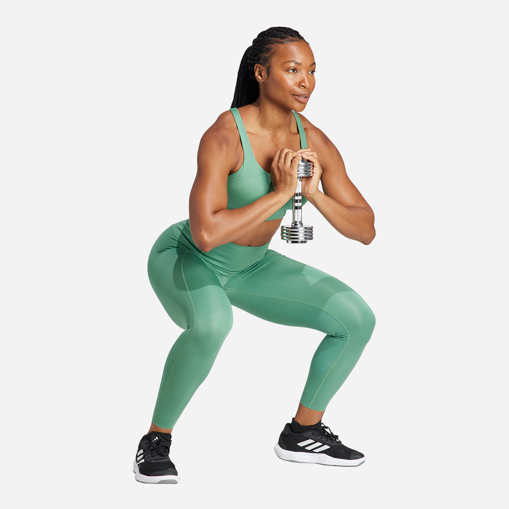 Quần Ôm Nữ Adidas Opme Power - Xanh Lá - Supersports Vietnam