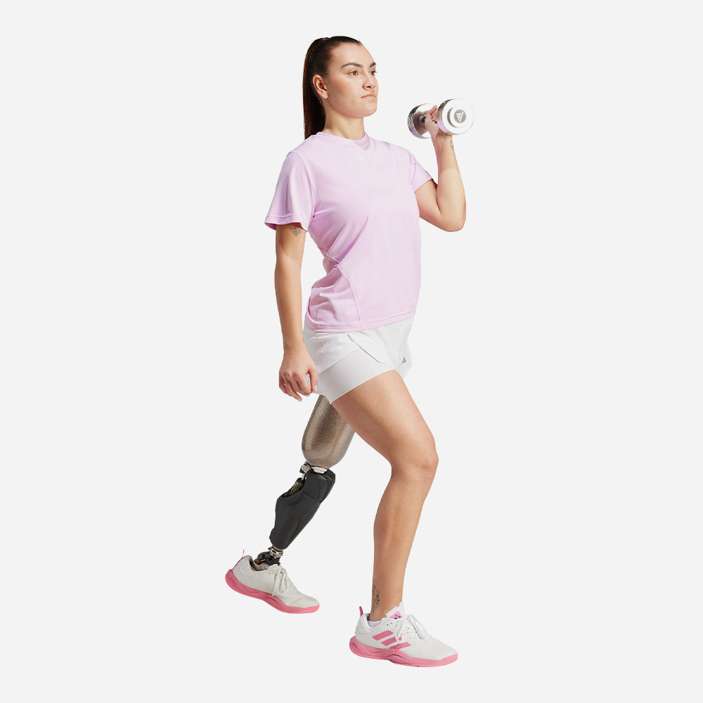 Áo Thun Tay Ngắn Nữ Adidas Designed For Training - Hồng - Supersports Vietnam