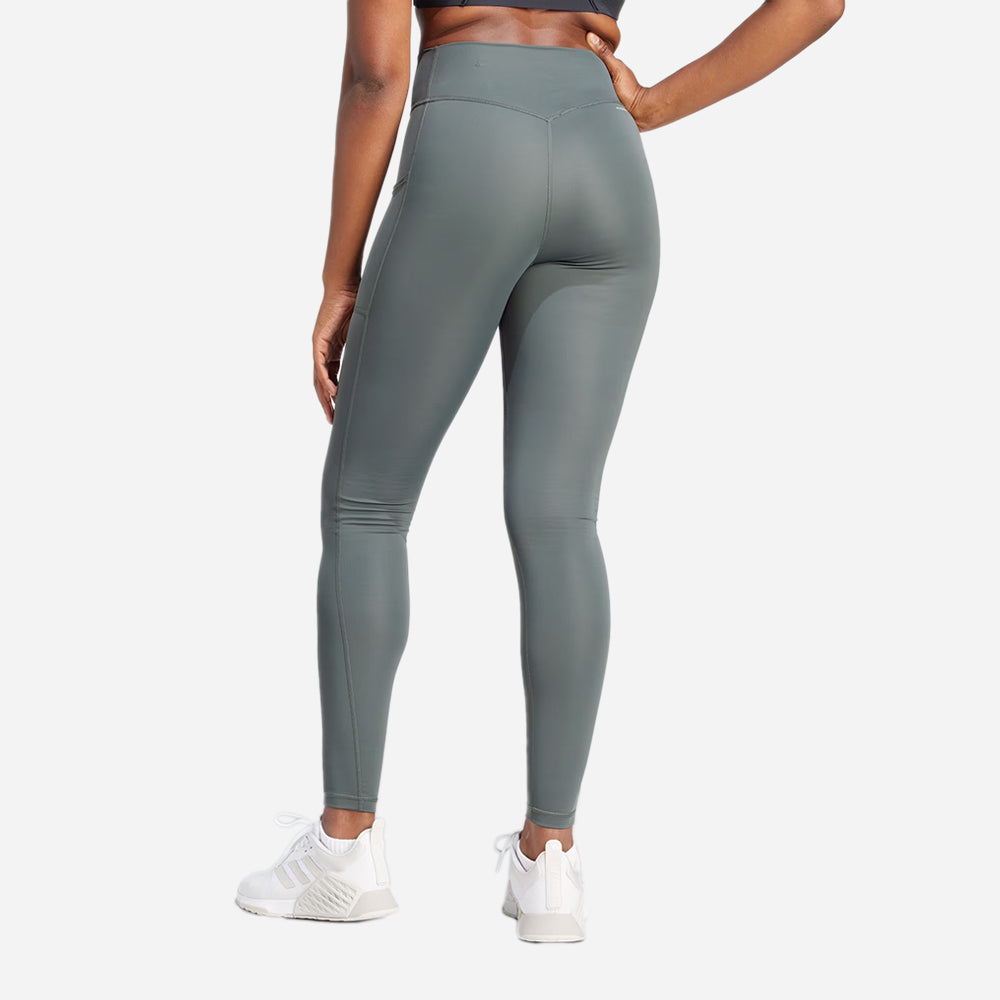 Quần Ôm Nữ Adidas Optime - Xám - Supersports Vietnam