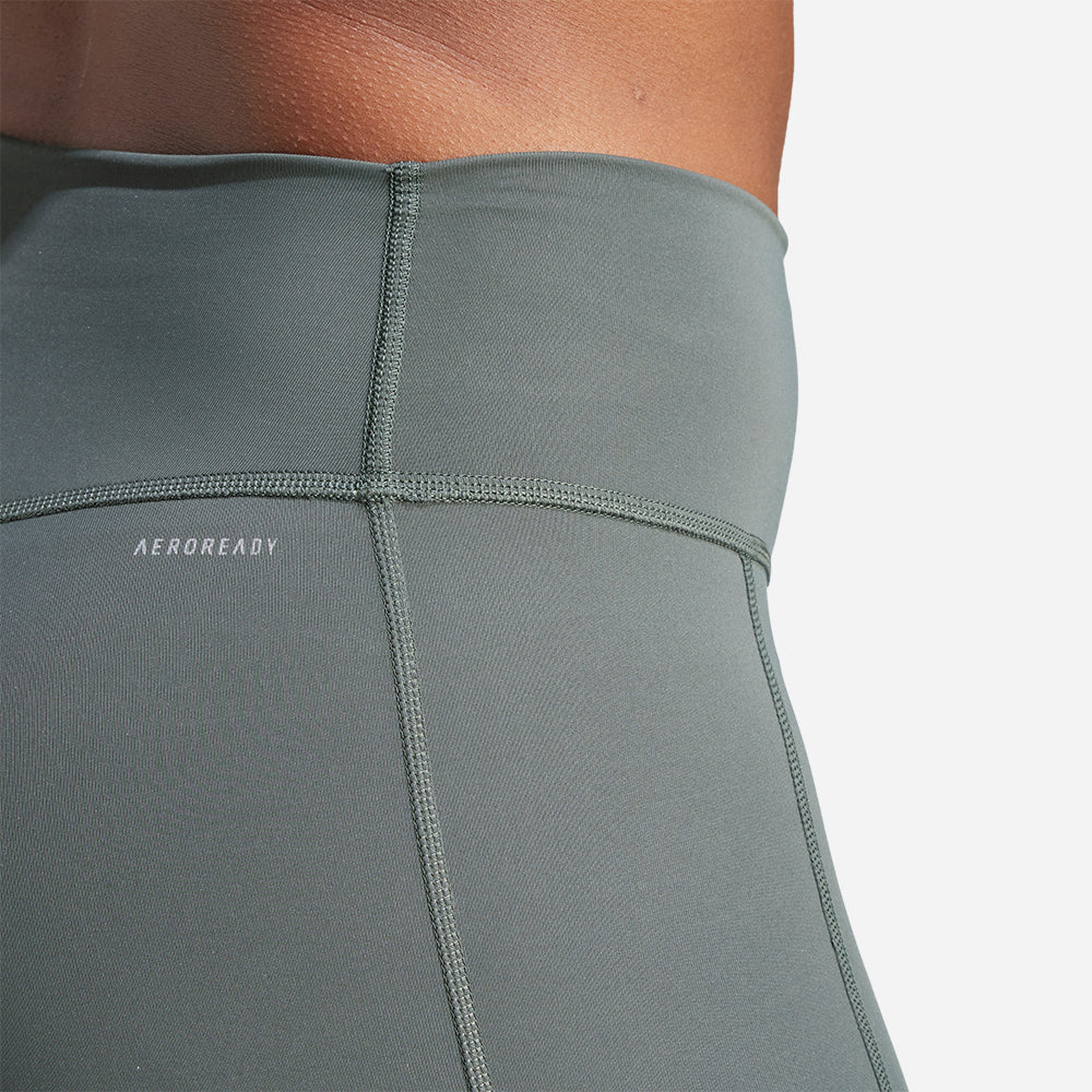 Quần Ôm Nữ Adidas Optime - Xám - Supersports Vietnam