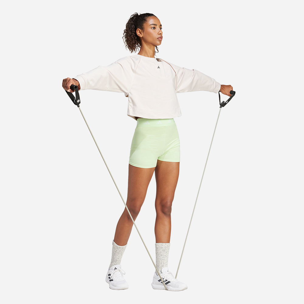 Áo Nỉ Nữ Adidas Power Cover Up - Be - Supersports Vietnam