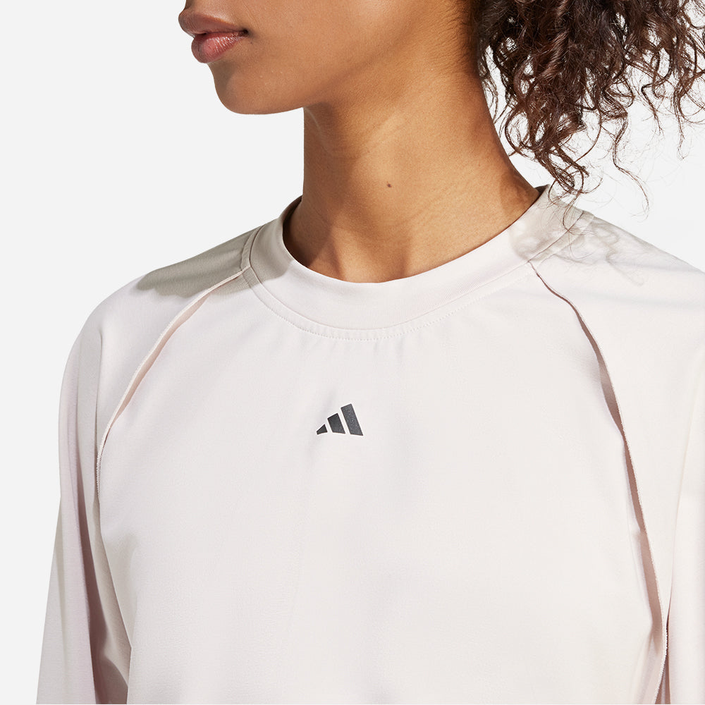 Áo Nỉ Nữ Adidas Power Cover Up - Be - Supersports Vietnam