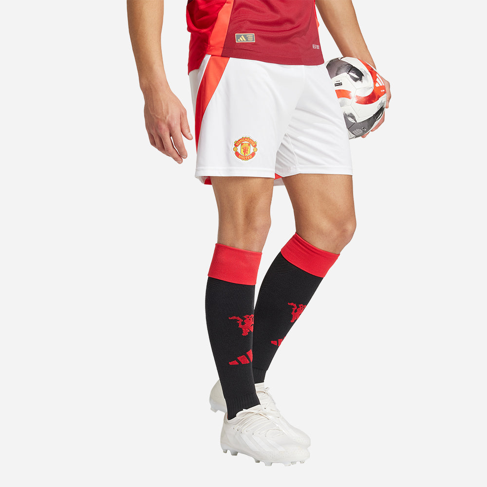 Quần Ngắn Nam Adidas Manchester United 24/25 Home - Trắng - Supersports Vietnam