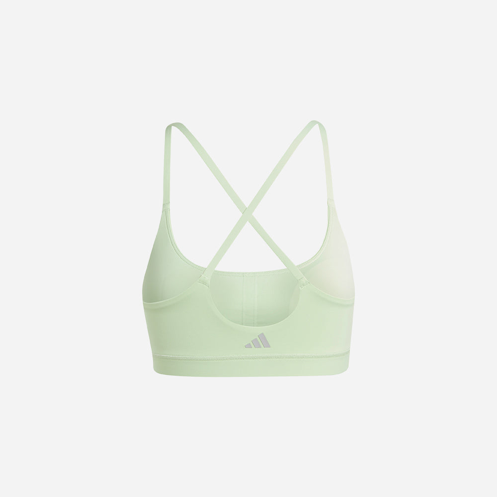 Áo Bra Nữ Adidas All Me - Xanh Lá - Supersports Vietnam