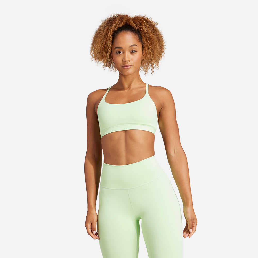 Áo Bra Nữ Adidas All Me - Xanh Lá - Supersports Vietnam