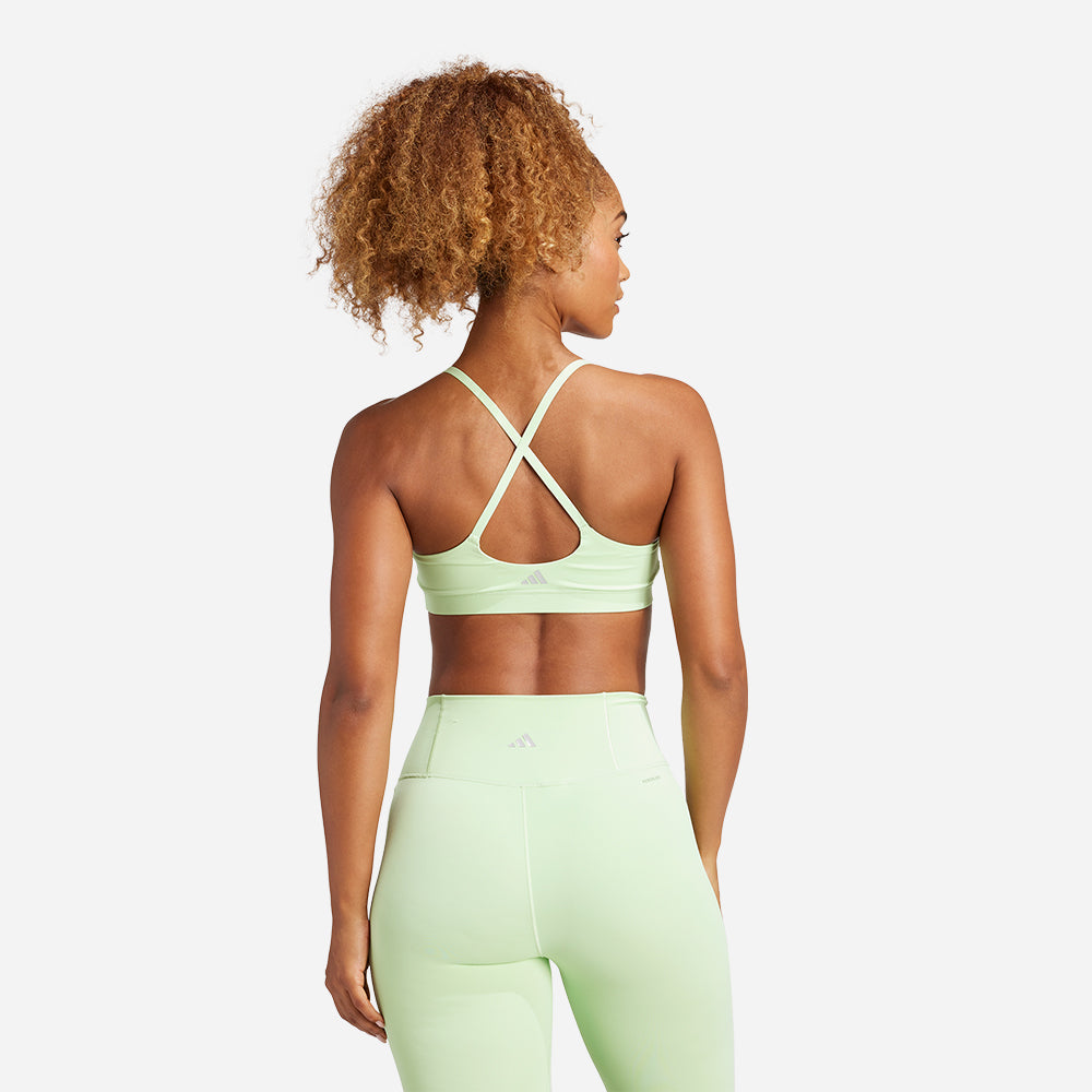 Áo Bra Nữ Adidas All Me - Xanh Lá - Supersports Vietnam
