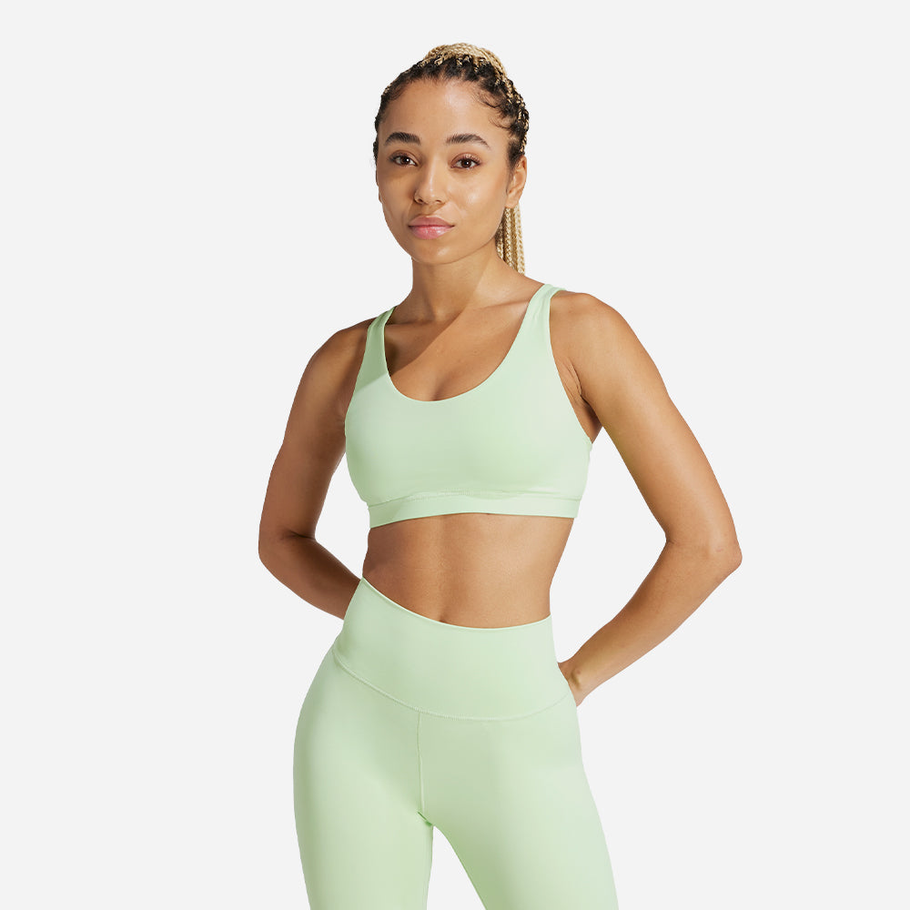 Áo Tập Nữ Adidas All Me Medium-Support - Xanh Lá - Supersports Vietnam