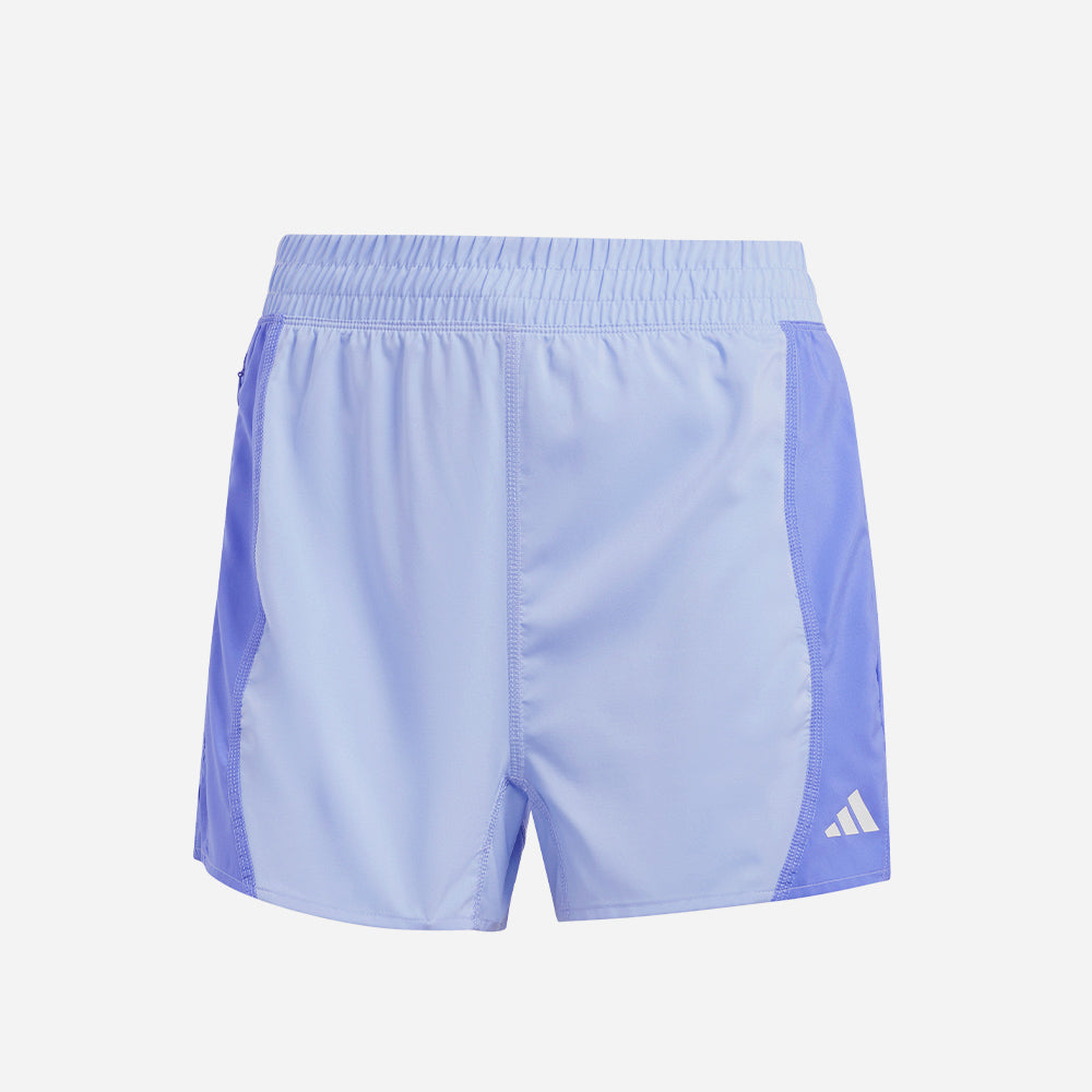 Quần Ngắn Nữ Adidas Own The Run Colorblock - Xanh Dương - Supersports Vietnam