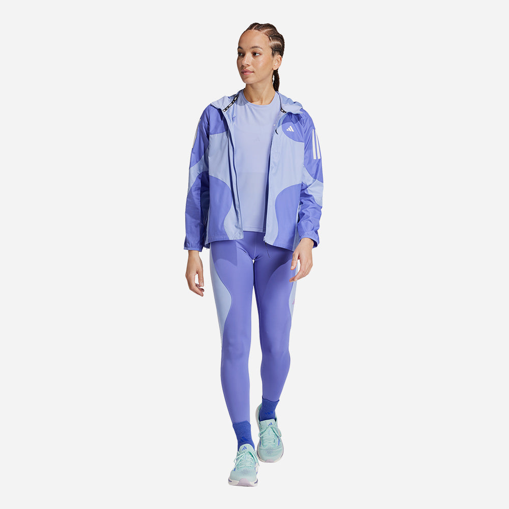 Áo Thun Nữ Adidas Own The Run Colorblock - Xanh Dương - Supersports Vietnam