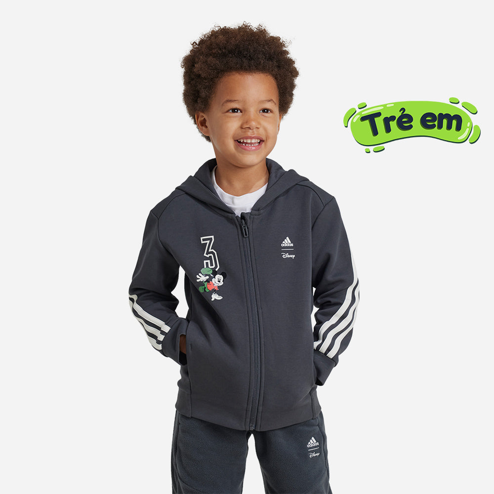 Áo Khoác Trẻ Em Adidas Lk Disnemickemouse Track - Xám