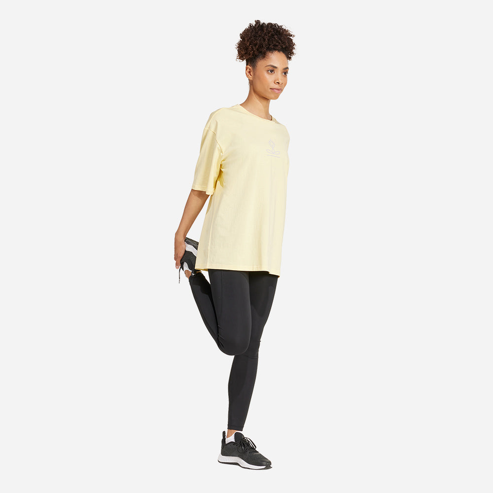Áo Thun Nữ Adidas Yoga Stay Balanced Graphic - Vàng - Supersports Vietnam