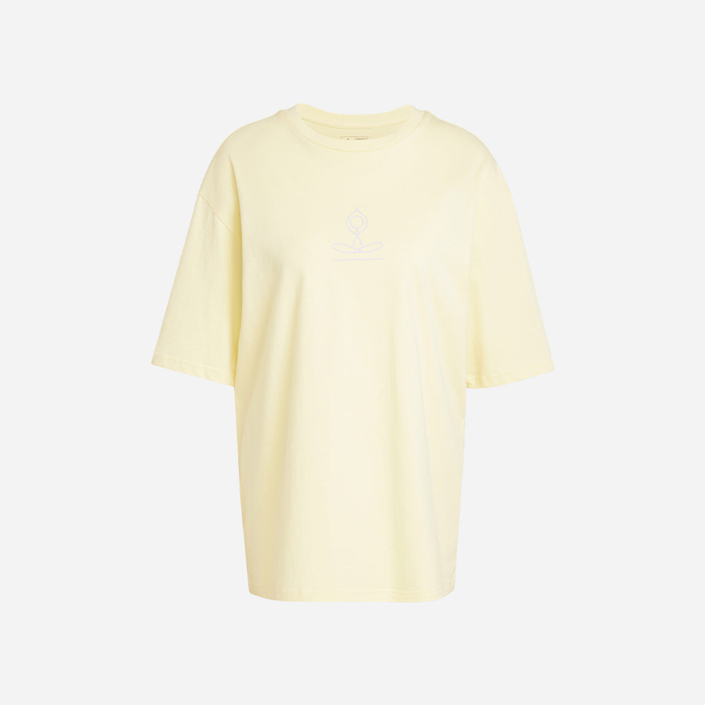 Áo Thun Nữ Adidas Yoga Stay Balanced Graphic - Vàng - Supersports Vietnam