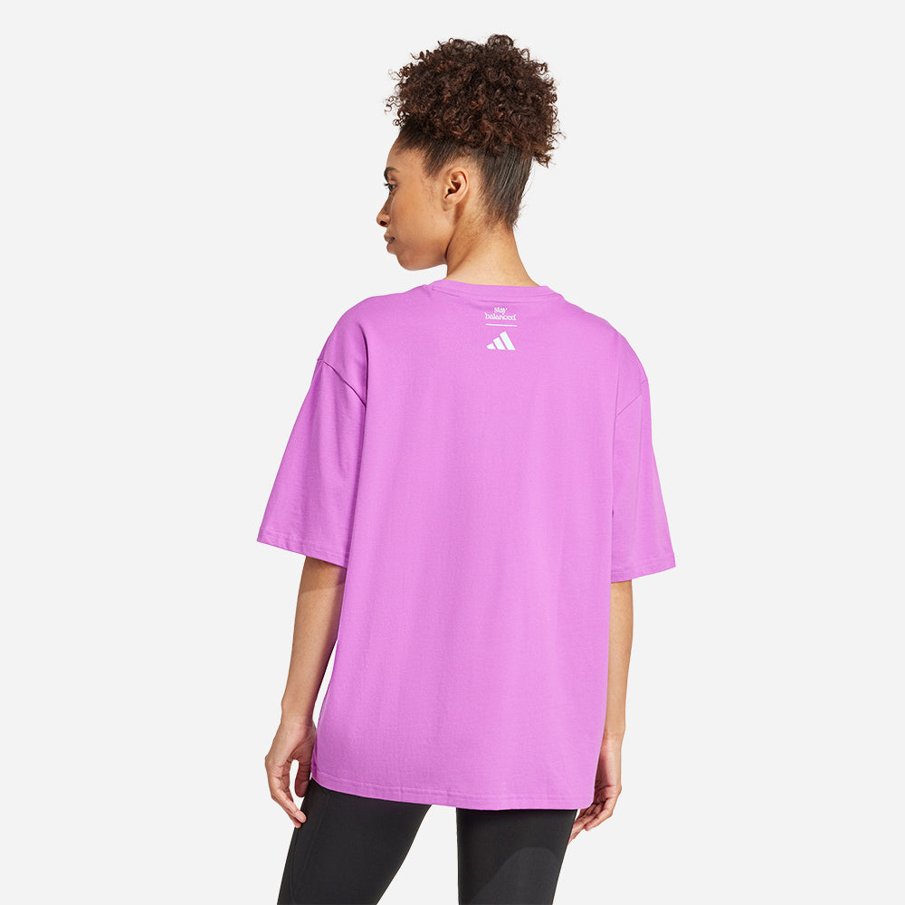 Áo Thun Nữ Adidas Yoga Stay Balanced Graphic - Tím - Supersports Vietnam