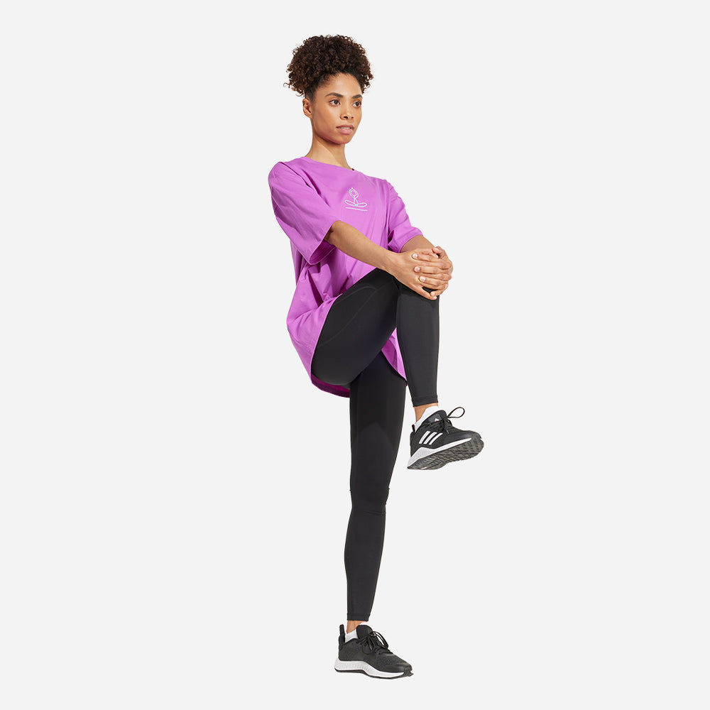 Áo Thun Nữ Adidas Yoga Stay Balanced Graphic - Tím - Supersports Vietnam