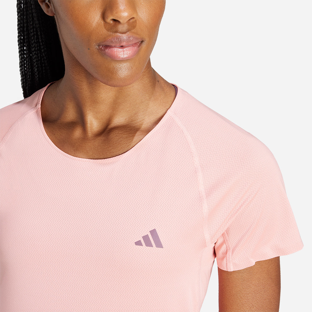 Áo Tay Ngắn Nữ Adidas Adizero - Hồng - Supersports Vietnam