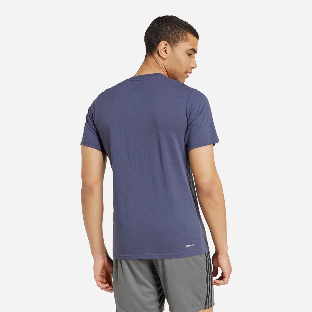 Áo Thun Nam Adidas Train Essentials Logo - Xanh Dương - Supersports Vietnam