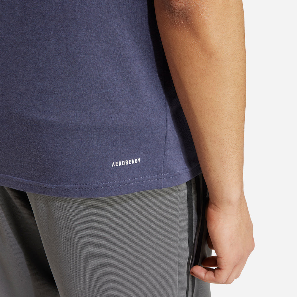 Áo Thun Nam Adidas Train Essentials Logo - Xanh Dương - Supersports Vietnam