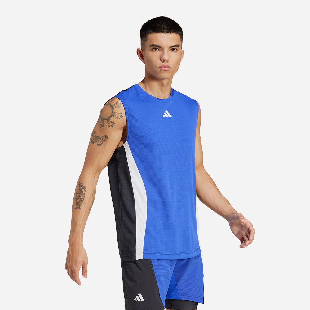 Áo Ba Lỗ Nam Adidas Pro Heat.Rdy - Xanh Dương - Supersports Vietnam
