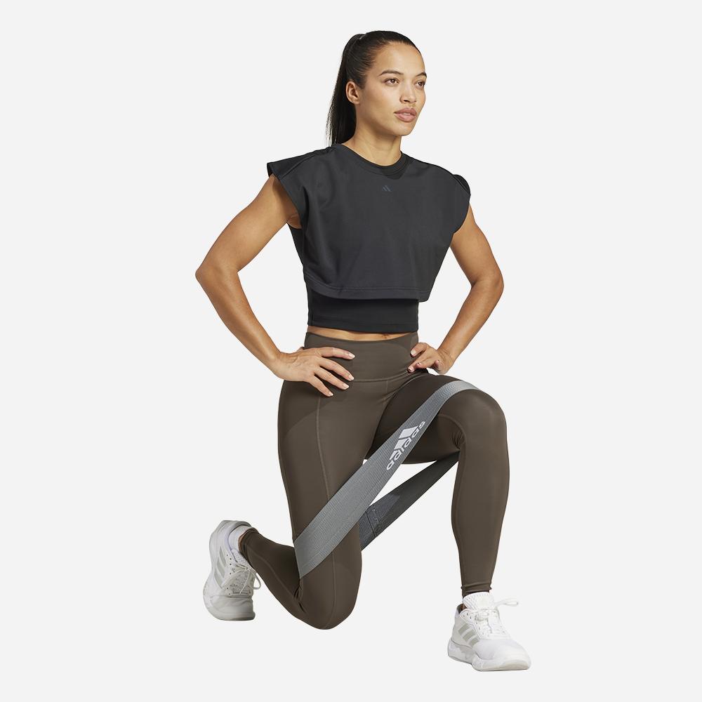 Quần Bó Thể Thao Nữ Adidas Optime Full-Length - Nâu - Supersports Vietnam